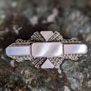 Vtg 925 Sterling Silver Brooch